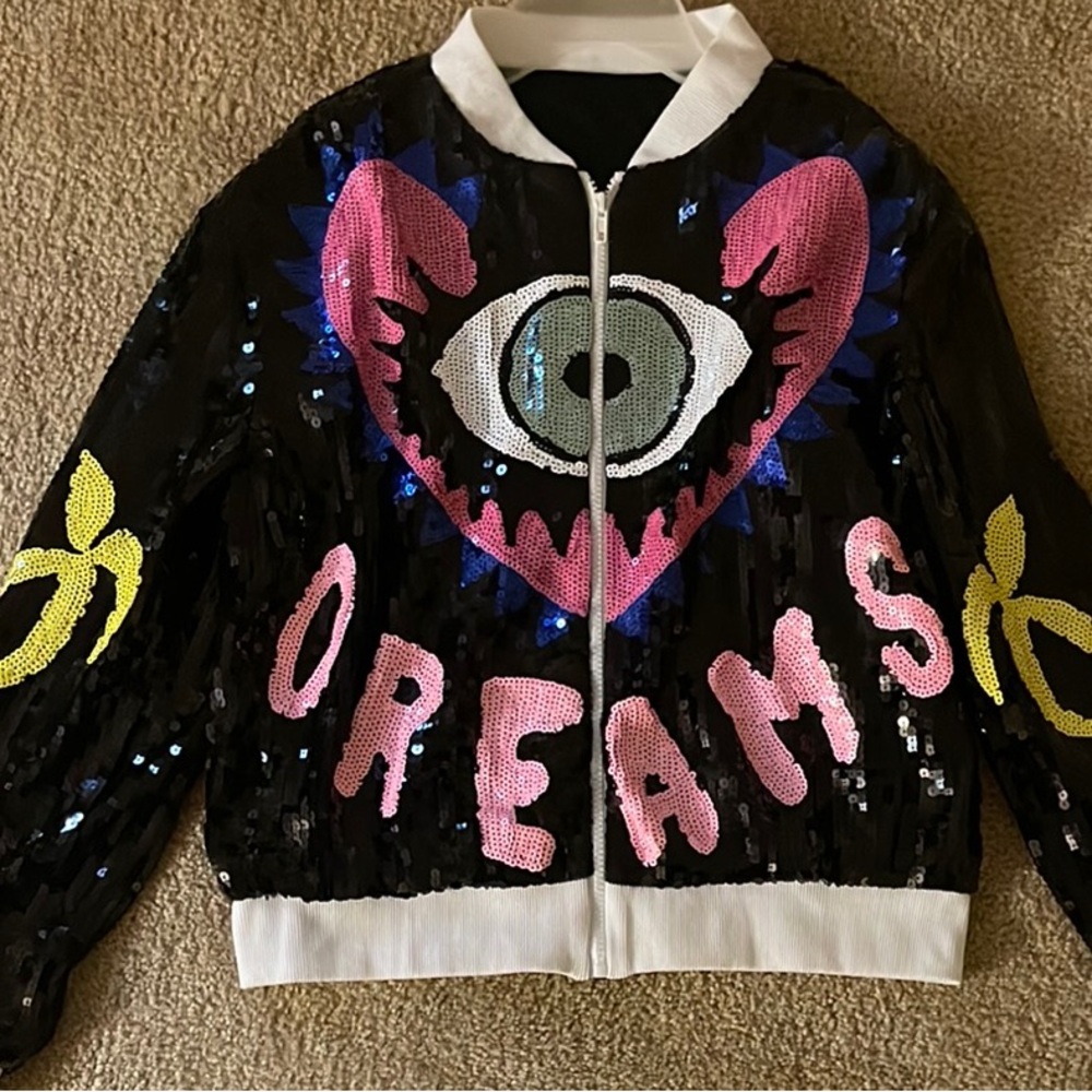 Dreams Sequin Bomber Jacket - Chic & Stylish